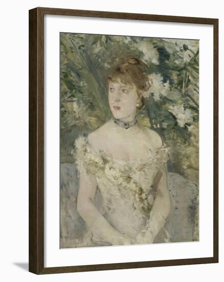 Young Girl in a Ball Gown, 1879-Berthe Morisot-Framed Giclee Print