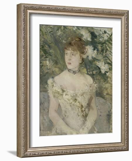 Young Girl in a Ball Gown, 1879-Berthe Morisot-Framed Giclee Print