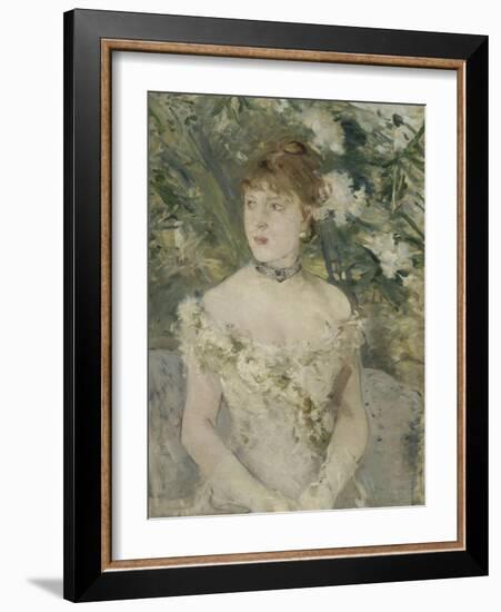 Young Girl in a Ball Gown, 1879-Berthe Morisot-Framed Giclee Print