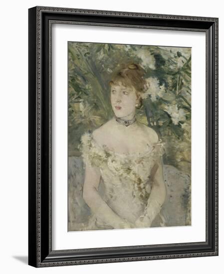 Young Girl in a Ball Gown, 1879-Berthe Morisot-Framed Giclee Print