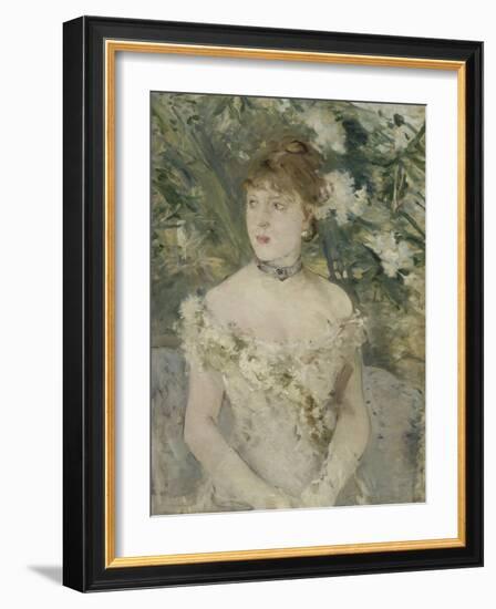 Young Girl in a Ball Gown, 1879-Berthe Morisot-Framed Giclee Print