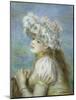 Young Girl in a Lace Hat-Pierre-Auguste Renoir-Mounted Giclee Print