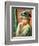 Young Girl in a White Hat-Pierre-Auguste Renoir-Framed Giclee Print