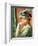Young Girl in a White Hat-Pierre-Auguste Renoir-Framed Giclee Print