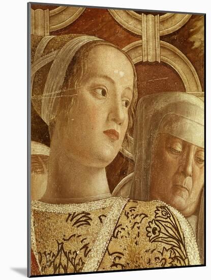 Young Girl in Family of Ludovico Iii Gonzaga, Duke of Mantua (D. 1478), Fresco, Camera Degli Sposi-Andrea Mantegna-Mounted Giclee Print