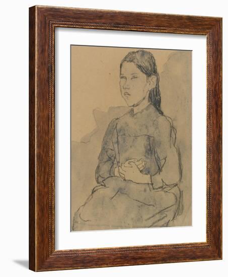 Young Girl: Marie Hamonet, C.1918-Gwen John-Framed Premium Giclee Print