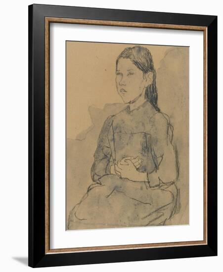 Young Girl: Marie Hamonet, C.1918-Gwen John-Framed Premium Giclee Print