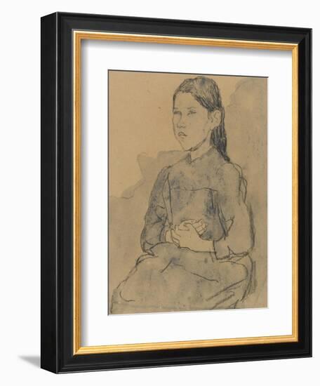 Young Girl: Marie Hamonet, C.1918-Gwen John-Framed Giclee Print