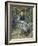 Young Girl on a Bench; La Jeune Fille Au Banc, 1875-Pierre-Auguste Renoir-Framed Giclee Print