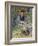 Young Girl on a Garden Bench, 1875-Pierre-Auguste Renoir-Framed Giclee Print