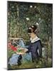 Young Girl on the Threshold of the Garden at Bellevue, 1880-Edouard Manet-Mounted Giclee Print