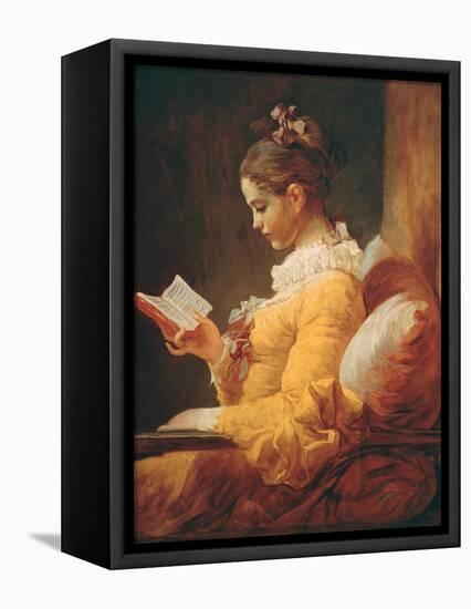 Young Girl Reading, about 1776-Jean-Honoré Fragonard-Framed Premier Image Canvas