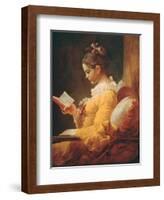 Young Girl Reading, about 1776-Jean-Honoré Fragonard-Framed Giclee Print