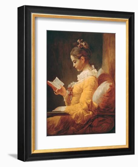 Young Girl Reading, about 1776-Jean-Honoré Fragonard-Framed Giclee Print