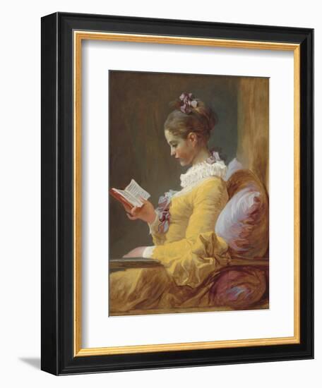 Young Girl Reading, C. 1770-Jean Honore Fragonard-Framed Premium Giclee Print