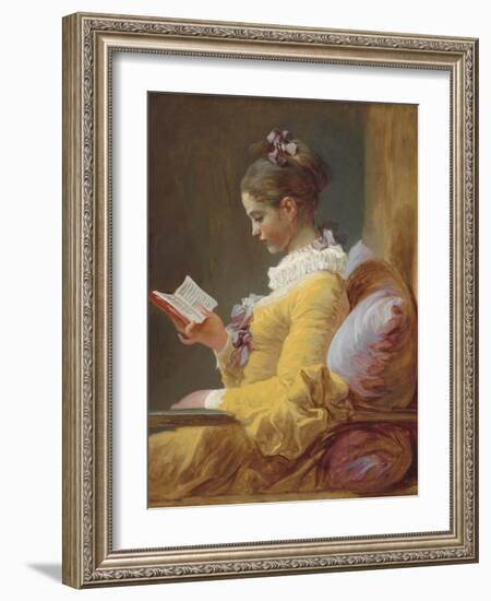 Young Girl Reading, C. 1770-Jean Honore Fragonard-Framed Art Print