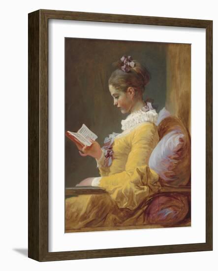 Young Girl Reading, C. 1770-Jean Honore Fragonard-Framed Art Print