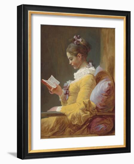 Young Girl Reading, C. 1770-Jean Honore Fragonard-Framed Art Print