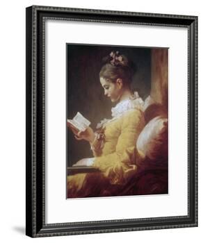 Young Girl Reading-Jean-Honoré Fragonard-Framed Giclee Print
