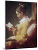 Young Girl Reading-Jean-Honoré Fragonard-Mounted Giclee Print