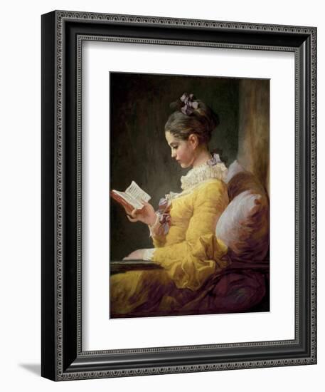 Young Girl Reading-Jean-Honoré Fragonard-Framed Giclee Print