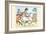 Young Girl Rides a White Horse Followed by a Suitor-Randolph Caldecott-Framed Art Print