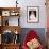 Young Girl Sews A Quilt-Needlecraft Magazine-Framed Art Print displayed on a wall
