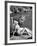 Young Girl Sunbathing at the Venetian Pool-Allan Grant-Framed Photographic Print