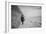 Young Girl Walking Beside the Sea Wall in England During Winter-Clive Nolan-Framed Photographic Print