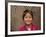 Young Girl Wearing a Straw Hat, Yangtze River, Less Three Gorges, China-Keren Su-Framed Photographic Print