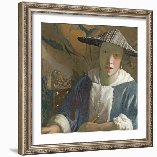 Young Girl with a Flute, C.1665-70-Johannes Vermeer-Framed Giclee Print