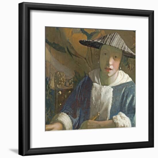 Young Girl with a Flute, C.1665-70-Johannes Vermeer-Framed Giclee Print