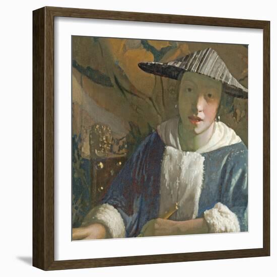 Young Girl with a Flute, C.1665-70-Johannes Vermeer-Framed Giclee Print