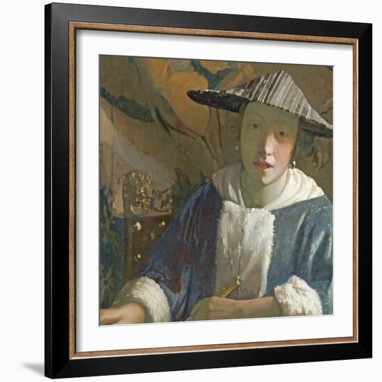 Young Girl with a Flute, C.1665-70-Johannes Vermeer-Framed Giclee Print