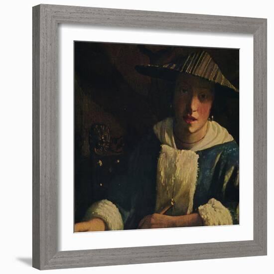 'Young Girl with a Flute', c1665-1675-Jan Vermeer-Framed Giclee Print