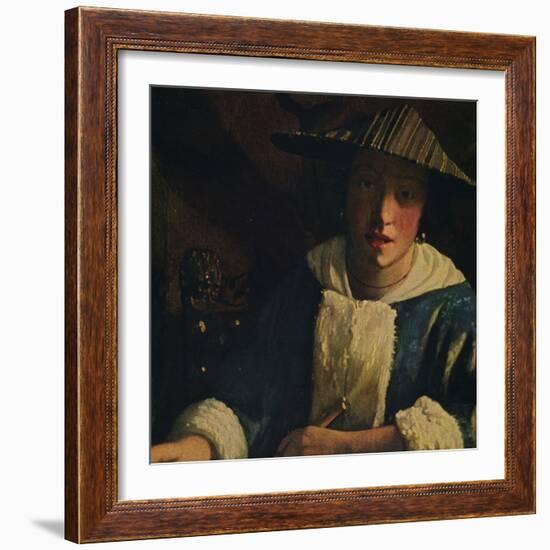 'Young Girl with a Flute', c1665-1675-Jan Vermeer-Framed Giclee Print