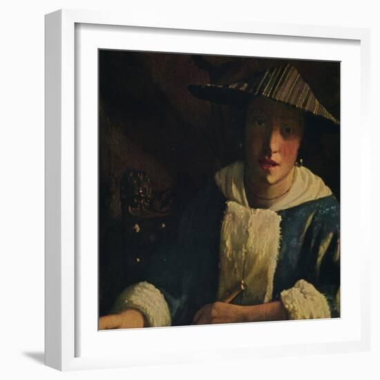 'Young Girl with a Flute', c1665-1675-Jan Vermeer-Framed Giclee Print