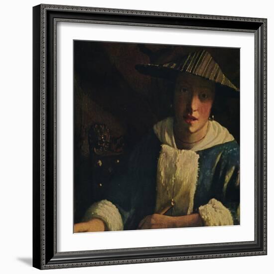 'Young Girl with a Flute', c1665-1675-Jan Vermeer-Framed Giclee Print