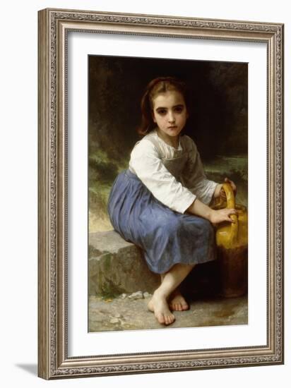 Young Girl with a Pitcher-William Adolphe Bouguereau-Framed Giclee Print