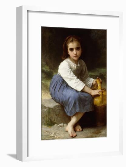 Young Girl with a Pitcher-William Adolphe Bouguereau-Framed Giclee Print