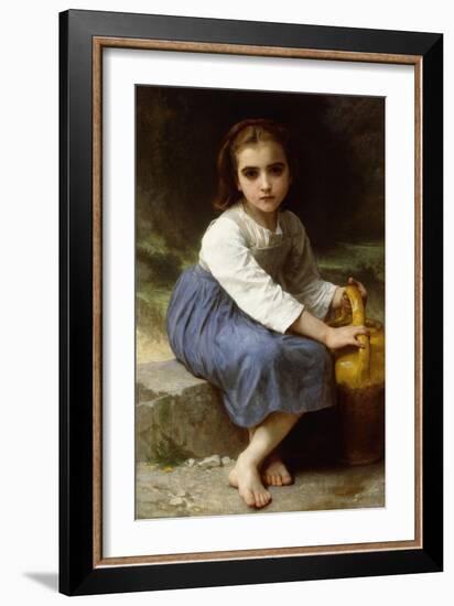 Young Girl with a Pitcher-William Adolphe Bouguereau-Framed Giclee Print