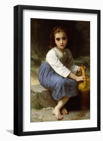 Young Girl with a Pitcher-William Adolphe Bouguereau-Framed Giclee Print