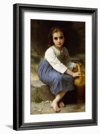 Young Girl with a Pitcher-William Adolphe Bouguereau-Framed Giclee Print