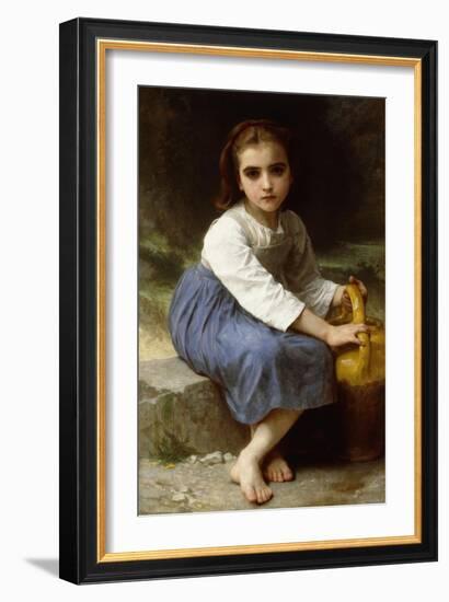 Young Girl with a Pitcher-William Adolphe Bouguereau-Framed Giclee Print