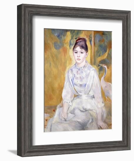 Young Girl with a Swan, 1886-Pierre-Auguste Renoir-Framed Giclee Print