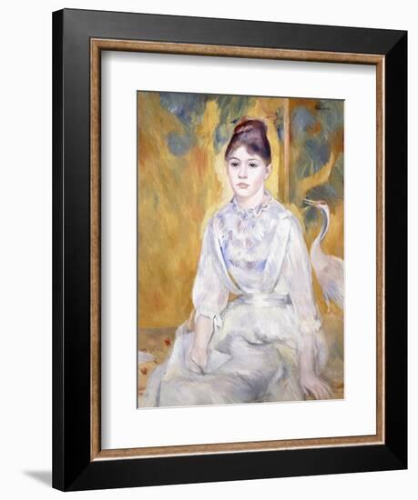 Young Girl with a Swan, 1886-Pierre-Auguste Renoir-Framed Giclee Print