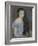 Young Girl with Dark Brown Hair and Blue Eyes-Pierre-Auguste Renoir-Framed Giclee Print