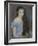 Young Girl with Dark Brown Hair and Blue Eyes-Pierre-Auguste Renoir-Framed Giclee Print