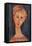 Young Girl with Earrings-Amedeo Modigliani-Framed Premier Image Canvas