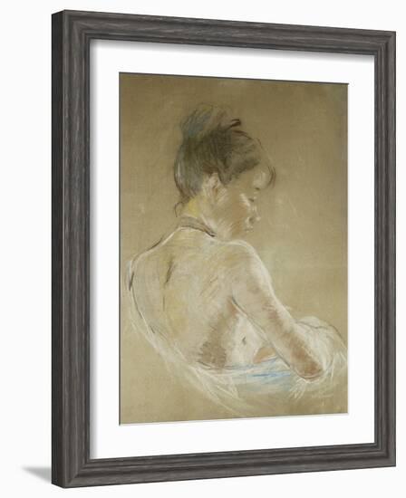 Young Girl With Naked Shoulders-Berthe Morisot-Framed Giclee Print